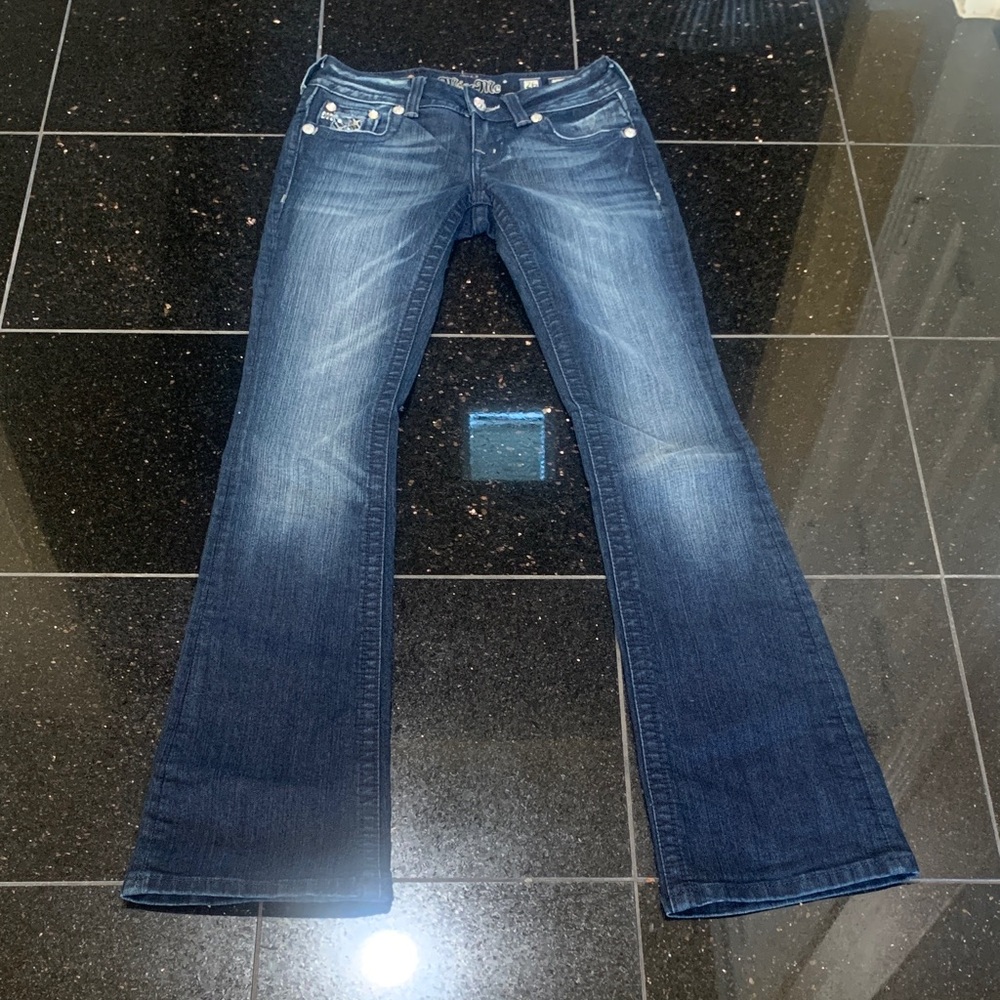 Miss Me Dark Blue Flare Jeans